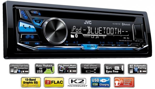 Radio MP3 Player auto JVC KD-R871BT USB AUX